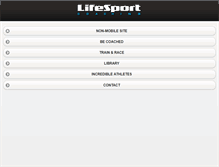 Tablet Screenshot of lifesportcoaching.com